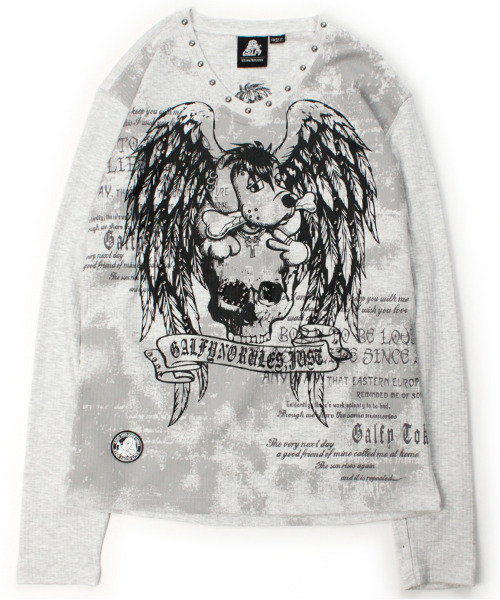 GALFY（ガルフィー）の「『GALFY/ガルフィー』あの頃の兄ちゃん SKULL TEE【Z】（Tシャツ/カットソー・レディース・グレー/ブラック/ホワイト・XL/L）」の13枚目の写真