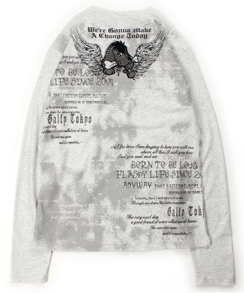 GALFY（ガルフィー）の「『GALFY/ガルフィー』あの頃の兄ちゃん SKULL TEE【Z】（Tシャツ/カットソー・レディース・グレー/ブラック/ホワイト・XL/L）」の14枚目の写真