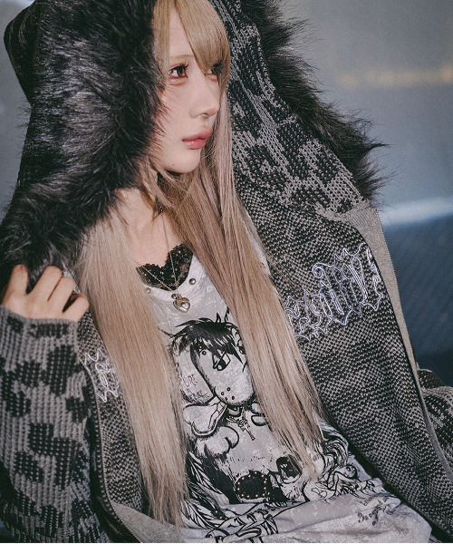 GALFY（ガルフィー）の「『GALFY/ガルフィー』あの頃の兄ちゃん SKULL TEE【Z】（Tシャツ/カットソー・レディース・グレー/ブラック/ホワイト・XL/L）」の15枚目の写真