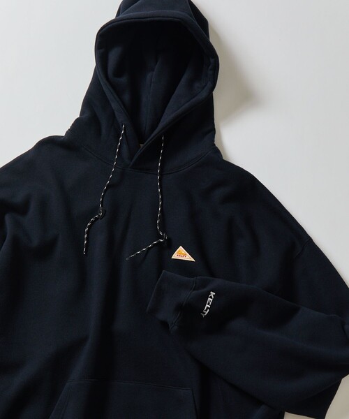 KELTY(ケルティ)の「KELTY/ケルティ 限定展開 KELTY×FREAK'S STORE/ケルティ 別注 ワンポイント ヴィンテージロゴ プルオーバーパーカー/フーディー(パーカー・メンズ・ブラウン/ブラック/ネイビー/チャコールグレー/ライトグレー/オフホワイト/ベージュ・MEDIUM/X-LARGE/SMALL/LARGE)」の10枚目の写真