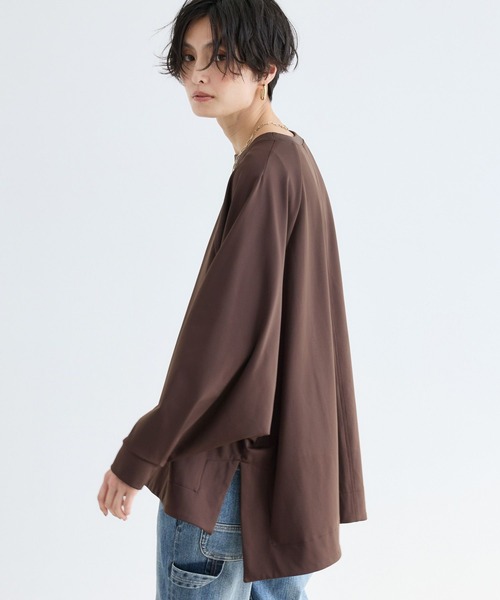 BARNYARDSTORM(バンヤードストーム)の「BARNYARDSTORM / ハイテンションフレアプルオーバー<セットアップ対応>(Tシャツ/カットソー・レディース・ブラウン/ホワイト/ブラック・FREE)」の10枚目の写真