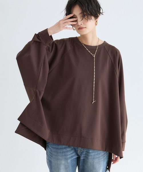 BARNYARDSTORM(バンヤードストーム)の「BARNYARDSTORM / ハイテンションフレアプルオーバー<セットアップ対応>(Tシャツ/カットソー・レディース・ブラウン/ホワイト/ブラック・FREE)」の9枚目の写真