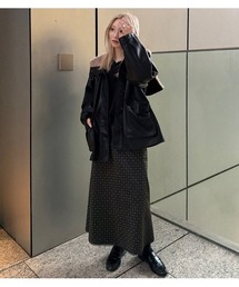 フローラルジャカード ミディスカート / Floral Jacquard Midi Skirt