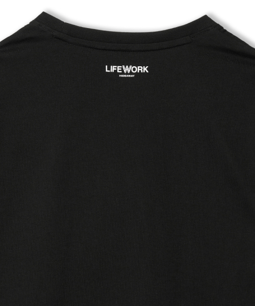 LIFE WORK（ライフワーク）の「レディース) 2PACK ベーシック半袖Tシャツ（Tシャツ/カットソー・レディース・ホワイト×ブラック・X-SMALL）」の4枚目の写真