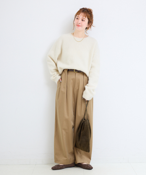 B.C STOCK（ベーセーストック）の「スクエアトゥバレエシューズ（バレエシューズ・レディース・ブラウン/ブラック・23.5cm/22.5cm/24.5cm）」の7枚目の写真