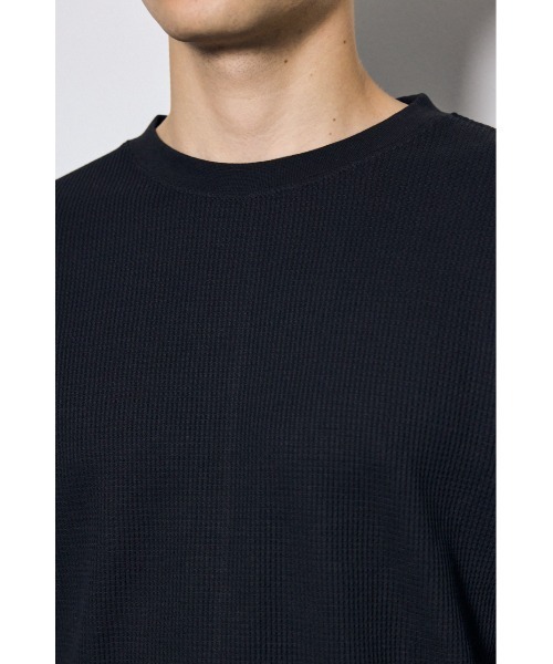 AZUL by moussy(アズールバイマウジー)の「ワッフル長袖トップス 秋服 春服 長袖 無地 シンプル(Tシャツ/カットソー・メンズ・ライトグレー/ブラック/ホワイト・MEDIUM/SMALL/LARGE)」の22枚目の写真