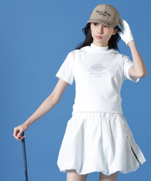 MASTER BUNNY EDITION(マスターバニーエディション)の「鹿の子編みプルオーバーフーディニットベスト (WOMENS)(ニット/セーター・レディース・ホワイト/ブラック/ブラウン・LARGE/MEDIUM/SMALL)」の2枚目の写真