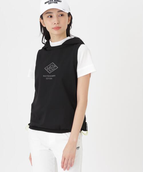 MASTER BUNNY EDITION(マスターバニーエディション)の「鹿の子編みプルオーバーフーディニットベスト (WOMENS)(ニット/セーター・レディース・ホワイト/ブラック/ブラウン・LARGE/MEDIUM/SMALL)」の4枚目の写真