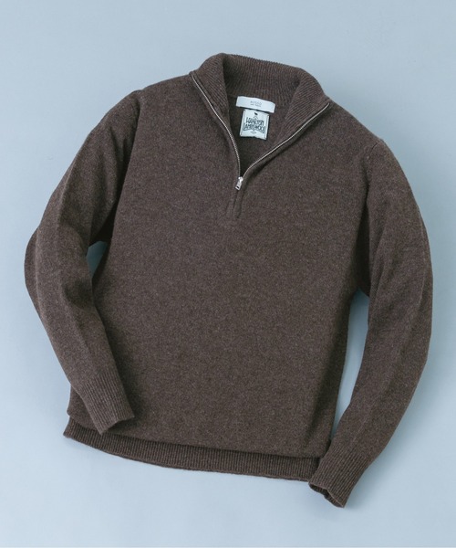 URBAN RESEARCH ROSSO MEN(アーバンリサーチロッソメン)の「『XLサイズあり』ハミルトンラムズウールハーフジップニット(ニット/セーター・メンズ・ブラウン/ブラック/グレー/チャコールグレー/ベージュ系その他・LARGE/X-LARGE/MEDIUM)」の4枚目の写真