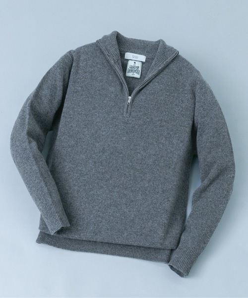 URBAN RESEARCH ROSSO MEN(アーバンリサーチロッソメン)の「『XLサイズあり』ハミルトンラムズウールハーフジップニット(ニット/セーター・メンズ・ブラウン/ブラック/グレー/チャコールグレー/ベージュ系その他・LARGE/X-LARGE/MEDIUM)」の1枚目の写真