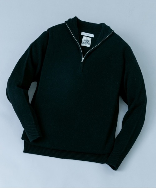 URBAN RESEARCH ROSSO MEN(アーバンリサーチロッソメン)の「『XLサイズあり』ハミルトンラムズウールハーフジップニット(ニット/セーター・メンズ・ブラウン/ブラック/グレー/チャコールグレー/ベージュ系その他・LARGE/X-LARGE/MEDIUM)」の2枚目の写真