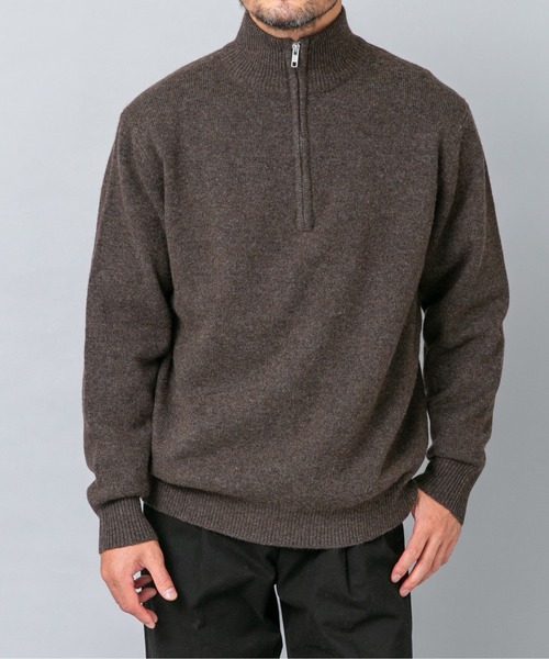 URBAN RESEARCH ROSSO MEN(アーバンリサーチロッソメン)の「『XLサイズあり』ハミルトンラムズウールハーフジップニット(ニット/セーター・メンズ・ブラウン/ブラック/グレー/チャコールグレー/ベージュ系その他・LARGE/X-LARGE/MEDIUM)」の19枚目の写真