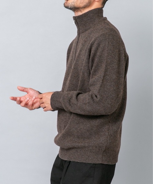 URBAN RESEARCH ROSSO MEN(アーバンリサーチロッソメン)の「『XLサイズあり』ハミルトンラムズウールハーフジップニット(ニット/セーター・メンズ・ブラウン/ブラック/グレー/チャコールグレー/ベージュ系その他・LARGE/X-LARGE/MEDIUM)」の20枚目の写真
