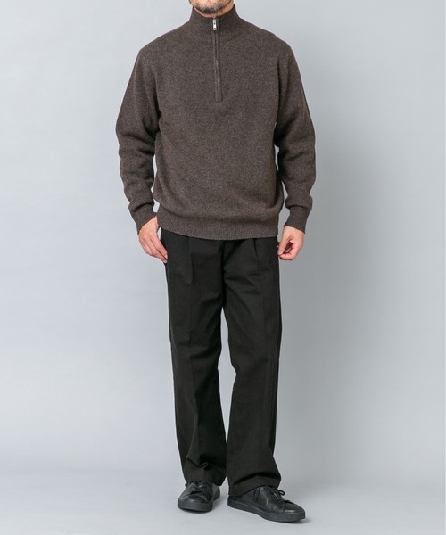 URBAN RESEARCH ROSSO MEN(アーバンリサーチロッソメン)の「『XLサイズあり』ハミルトンラムズウールハーフジップニット(ニット/セーター・メンズ・ブラウン/ブラック/グレー/チャコールグレー/ベージュ系その他・LARGE/X-LARGE/MEDIUM)」の22枚目の写真