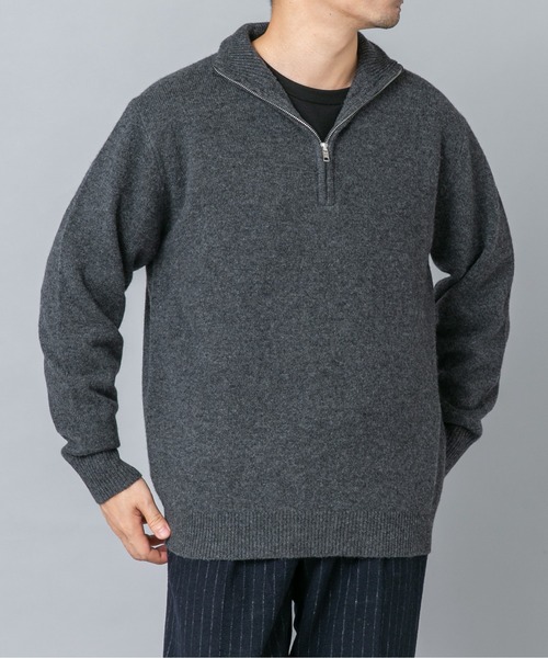 URBAN RESEARCH ROSSO MEN(アーバンリサーチロッソメン)の「『XLサイズあり』ハミルトンラムズウールハーフジップニット(ニット/セーター・メンズ・ブラウン/ブラック/グレー/チャコールグレー/ベージュ系その他・LARGE/X-LARGE/MEDIUM)」の12枚目の写真