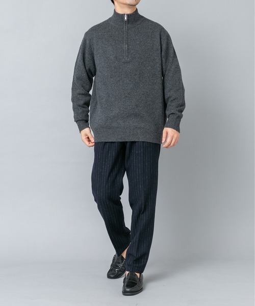 URBAN RESEARCH ROSSO MEN(アーバンリサーチロッソメン)の「『XLサイズあり』ハミルトンラムズウールハーフジップニット(ニット/セーター・メンズ・ブラウン/ブラック/グレー/チャコールグレー/ベージュ系その他・LARGE/X-LARGE/MEDIUM)」の11枚目の写真