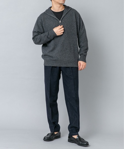 URBAN RESEARCH ROSSO MEN(アーバンリサーチロッソメン)の「『XLサイズあり』ハミルトンラムズウールハーフジップニット(ニット/セーター・メンズ・ブラウン/ブラック/グレー/チャコールグレー/ベージュ系その他・LARGE/X-LARGE/MEDIUM)」の13枚目の写真