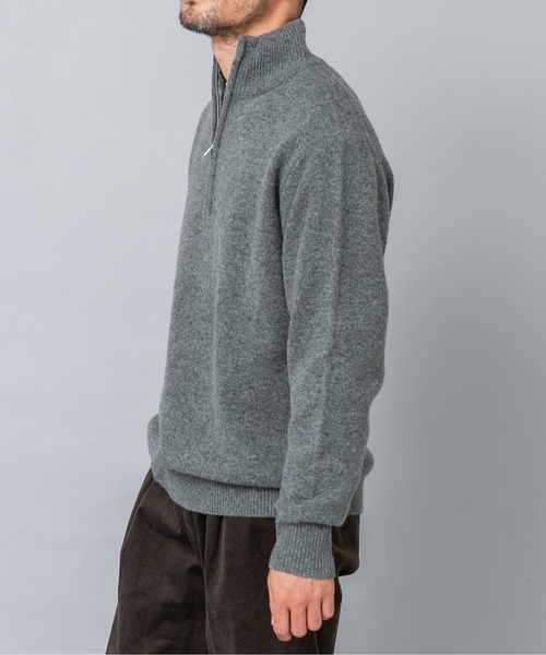 URBAN RESEARCH ROSSO MEN(アーバンリサーチロッソメン)の「『XLサイズあり』ハミルトンラムズウールハーフジップニット(ニット/セーター・メンズ・ブラウン/ブラック/グレー/チャコールグレー/ベージュ系その他・LARGE/X-LARGE/MEDIUM)」の15枚目の写真