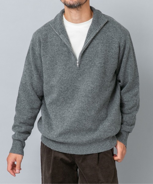 URBAN RESEARCH ROSSO MEN(アーバンリサーチロッソメン)の「『XLサイズあり』ハミルトンラムズウールハーフジップニット(ニット/セーター・メンズ・ブラウン/ブラック/グレー/チャコールグレー/ベージュ系その他・LARGE/X-LARGE/MEDIUM)」の16枚目の写真