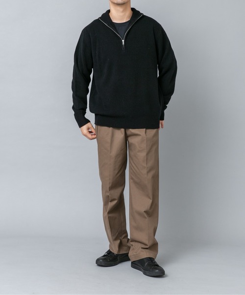 URBAN RESEARCH ROSSO MEN(アーバンリサーチロッソメン)の「『XLサイズあり』ハミルトンラムズウールハーフジップニット(ニット/セーター・メンズ・ブラウン/ブラック/グレー/チャコールグレー/ベージュ系その他・LARGE/X-LARGE/MEDIUM)」の8枚目の写真