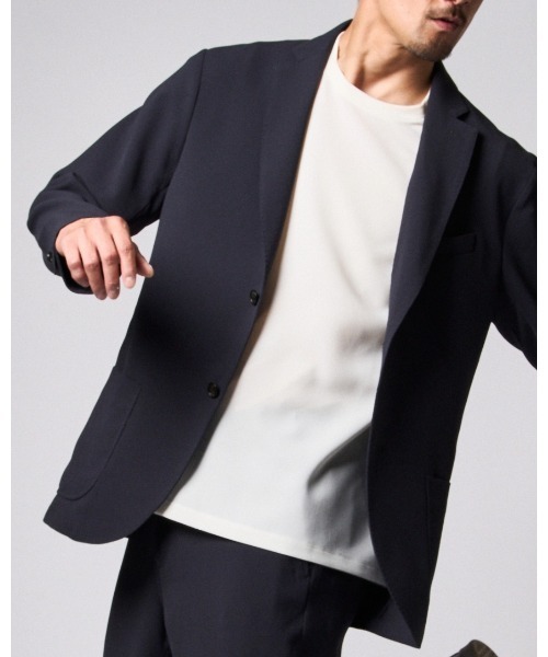 DoCLASSE( ドゥクラッセ)の「ジャケット専用ドレスT半袖(Tシャツ/カットソー・メンズ・ホワイト/ダークブルー/グレイッシュベージュ/ダークネイビー/グレー/ブラック・S/XL/L/XXL/M)」の13枚目の写真