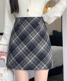 チエックミニスカート