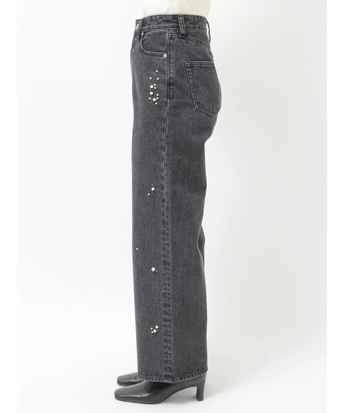 LAGUNAMOON(ラグナムーン)の「ビジューデニムパンツ(デニムパンツ・レディース・ライトブルー/ブラック・SMALL/MEDIUM)」の12枚目の写真