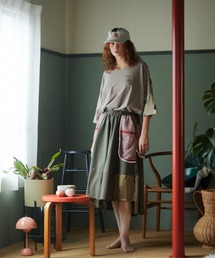L.H.P（エルエイチピー）の「STOF/ストフ/DOPE MIXTURE SKIRT（スカート）」