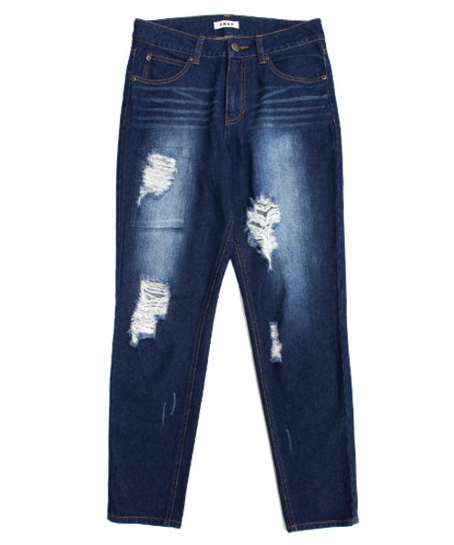 ANAP(アナップ)の「クラッシュデニム(デニムパンツ・レディース・ライトブルー/ブルー/ホワイト・LARGE/SMALL/MEDIUM)」の9枚目の写真