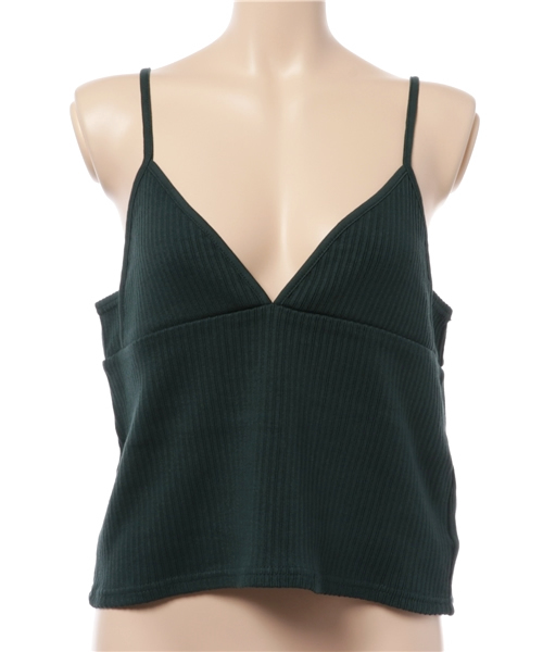SLY（スライ）の「RIB FLARE CAMI（キャミソール・レディース・トップグレー/ダークグリーン/ブラウン/ネイビー/ブラック・FREE）」の14枚目の写真