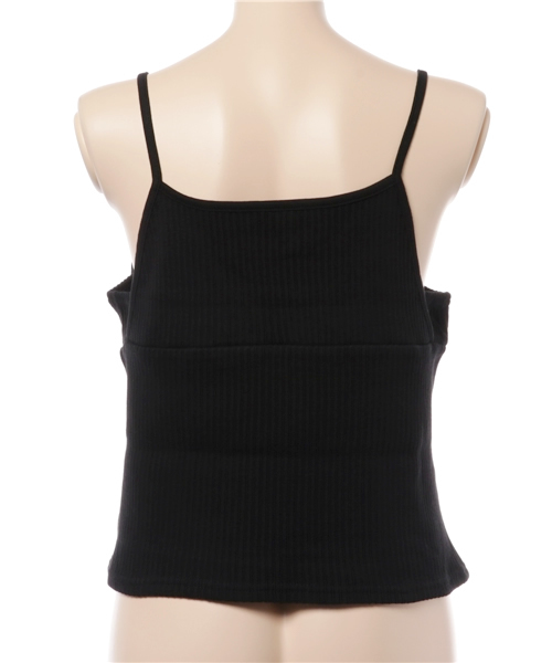 SLY（スライ）の「RIB FLARE CAMI（キャミソール・レディース・トップグレー/ダークグリーン/ブラウン/ネイビー/ブラック・FREE）」の7枚目の写真