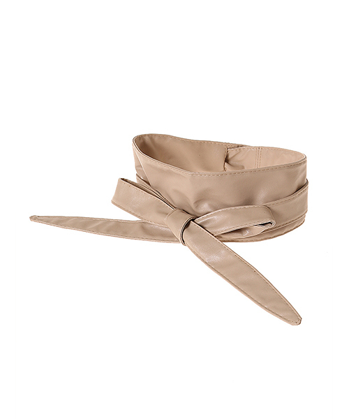 fifth（フィフス）の「フェイクレザーサッシュベルト/コルセットベルト（ベルト・レディース・ブラック/キャメル/ベージュ/オフホワイト/グレー/ライトブラウン・FREE）」の15枚目の写真