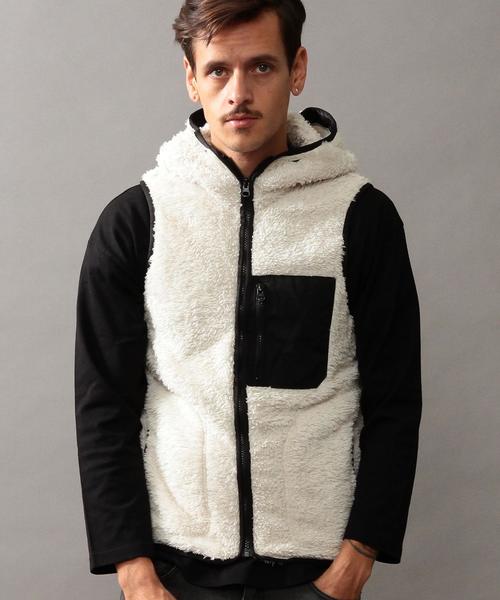 BEAUTY&YOUTH UNITED ARROWS(ビューティーアンドユースユナイテッドアローズ)の「【WEB限定】by ∴ 3WAY ボアマウンテンパーカー◆(マウンテンパーカー・メンズ・ホワイト/ブラック/オリーブ/ネイビー/レッド・SMALL/LARGE/MEDIUM)」の6枚目の写真