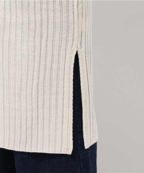 Pierrot（ピエロ）の「リブ編み ワイドスリーブ コーディガン/ロングカーディガン（カーディガン/ボレロ・レディース・アイボリー/ブラック/カーキ/サックスブルー/ベージュ/杢グレー・M）」の13枚目の写真