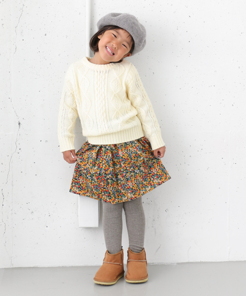 URBAN RESEARCH DOORS（アーバンリサーチドアーズ）の「DOORS ケーブル編みPO（ニット/セーター・キッズ・オフホワイト/ネイビー・120/135/105/90）」の4枚目の写真