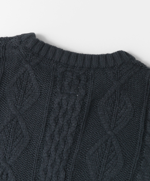 URBAN RESEARCH DOORS（アーバンリサーチドアーズ）の「DOORS ケーブル編みPO（ニット/セーター・キッズ・オフホワイト/ネイビー・120/135/105/90）」の14枚目の写真