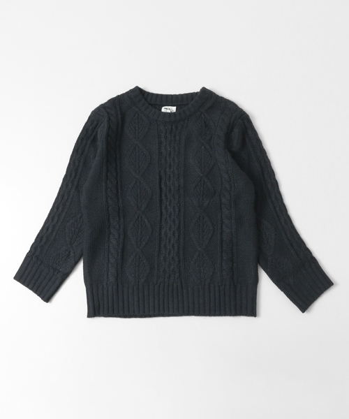 URBAN RESEARCH DOORS（アーバンリサーチドアーズ）の「DOORS ケーブル編みPO（ニット/セーター・キッズ・オフホワイト/ネイビー・120/135/105/90）」の9枚目の写真