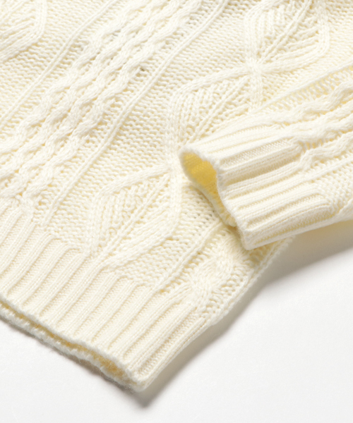 URBAN RESEARCH DOORS（アーバンリサーチドアーズ）の「DOORS ケーブル編みPO（ニット/セーター・キッズ・オフホワイト/ネイビー・120/135/105/90）」の16枚目の写真