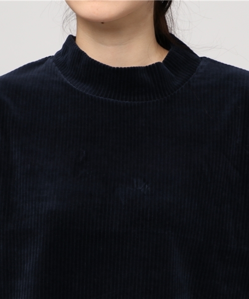 earth music&ecology（アースミュージックアンドエコロジー）の「コーデュロイハイネックプルオーバー（Tシャツ/カットソー・レディース・ピンク/キャメル/グレー/ネイビー・FREE）」の8枚目の写真