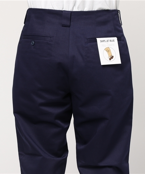 SHIPS JET BLUE(シップスジェットブルー)の「SHIPS JET BLUE: TCツイル ワイドチノパンツ(チノパンツ・メンズ・ベージュ/ネイビー・LARGE/MEDIUM/SMALL)」の7枚目の写真