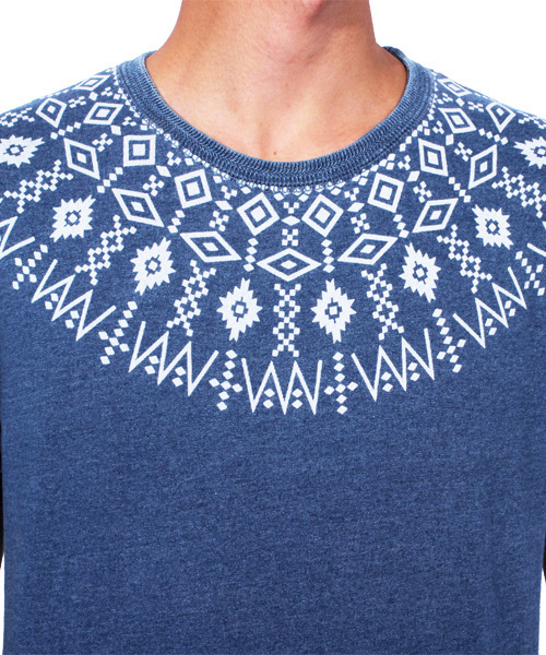 ８(eight)（エイト）の「ネイティブ 半袖Tシャツ インディゴ（Tシャツ/カットソー・メンズ・ブルー/ホワイト/インディゴブルー・MEDIUM/LARGE/X-LARGE）」の19枚目の写真