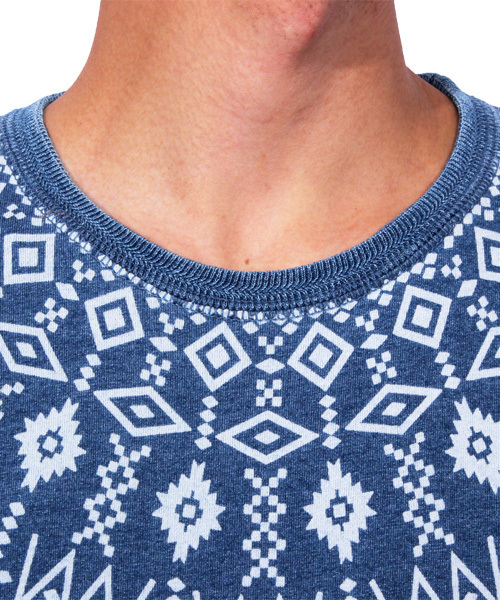 ８(eight)（エイト）の「ネイティブ 半袖Tシャツ インディゴ（Tシャツ/カットソー・メンズ・ブルー/ホワイト/インディゴブルー・MEDIUM/LARGE/X-LARGE）」の20枚目の写真