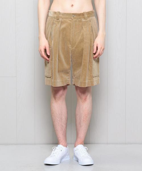 H BEAUTY&YOUTH UNITED ARROWS(エイチビューティーアンドユースユナイテッドアローズ)の「<H>CORDUROY CARGO SHORT PANTS/ショーツ ◆(カーゴパンツ・メンズ・ホワイト/ベージュ・LARGE/MEDIUM/SMALL)」の3枚目の写真