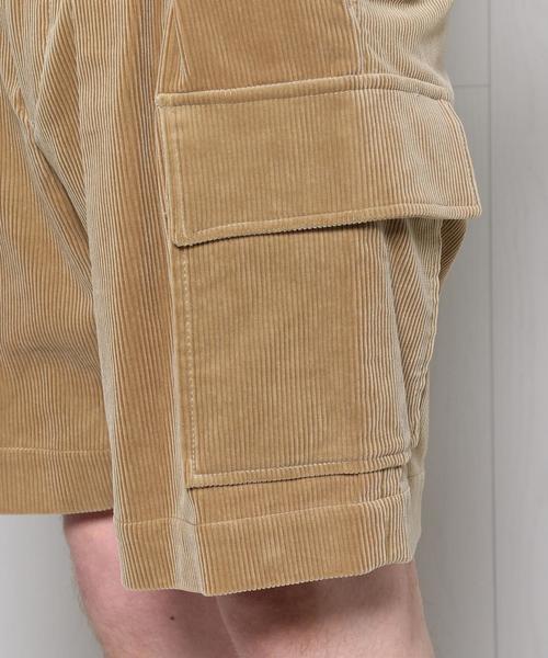 H BEAUTY&YOUTH UNITED ARROWS(エイチビューティーアンドユースユナイテッドアローズ)の「<H>CORDUROY CARGO SHORT PANTS/ショーツ ◆(カーゴパンツ・メンズ・ホワイト/ベージュ・LARGE/MEDIUM/SMALL)」の9枚目の写真