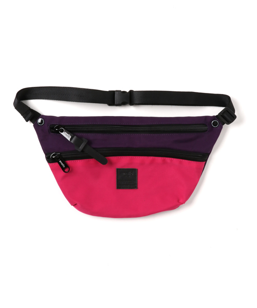 anello（アネロ）の「WEGO/anello ダブルZIPショルダーバッグ（ボディバッグ/ウエストポーチ・メンズ・パープル/ブルー/ブラック・FREE）」の3枚目の写真