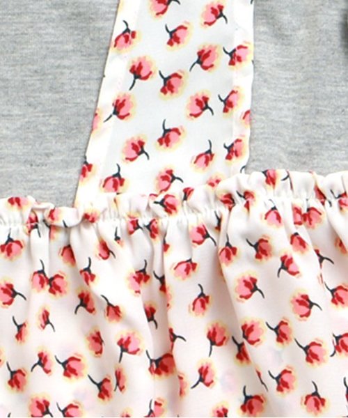 apres les cours（アプレレクール）の「レイヤードリボンTシャツ（Tシャツ/カットソー・キッズ・サックスブルー/オフホワイト/ネイビー・140/100/120/110/130/80/90）」の7枚目の写真