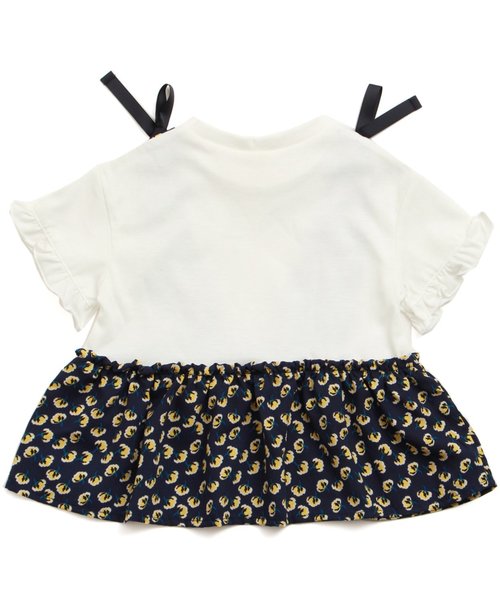 apres les cours（アプレレクール）の「レイヤードリボンTシャツ（Tシャツ/カットソー・キッズ・サックスブルー/オフホワイト/ネイビー・140/100/120/110/130/80/90）」の10枚目の写真