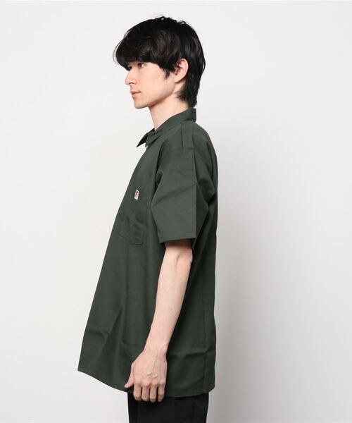 BEN DAVIS（ベンデイビス）の「《BEN DAVIS USA》USA BEN DAVIS HALF ZIP SHIRTS（シャツ/ブラウス・メンズ・ブラック/ホワイト×ブルー/カーキ/レッド/ネイビー/オレンジ系その他/オレンジ/ブラック系その他/オリーブ・SMALL/LARGE/MEDIUM/X-LARGE）」の10枚目の写真