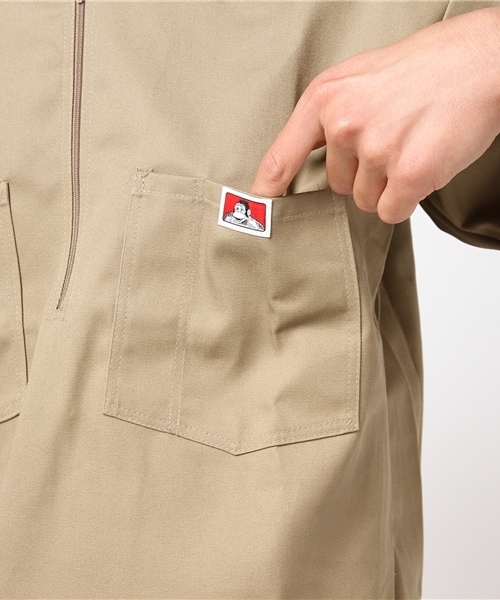 BEN DAVIS（ベンデイビス）の「《BEN DAVIS USA》USA BEN DAVIS HALF ZIP SHIRTS（シャツ/ブラウス・メンズ・ブラック/ホワイト×ブルー/カーキ/レッド/ネイビー/オレンジ系その他/オレンジ/ブラック系その他/オリーブ・SMALL/LARGE/MEDIUM/X-LARGE）」の12枚目の写真