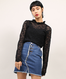 PUNYUS | ボタンフライデニムスカート(デニムスカート)